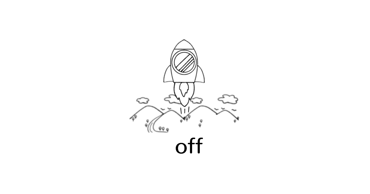 前置詞「off」のイメージ