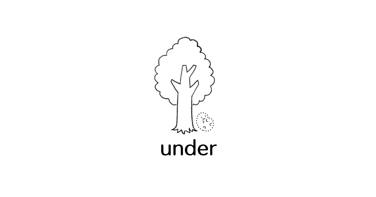 前置詞「under」のイメージ